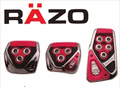 RAZO RP104RE GT SPEC PEDAL SET: RED M/T (S)