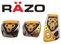 RAZO RP104YE GT SPEC PEDAL SET: YELLOW M/T (S)